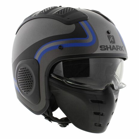 Shark X-Drak Trial Helmet Hister matt anthracite black blue AKB - Size XS