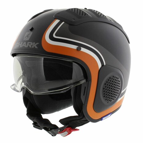 Shark X-Drak Trial Helmet Hister matt black orange KAO - Size XS