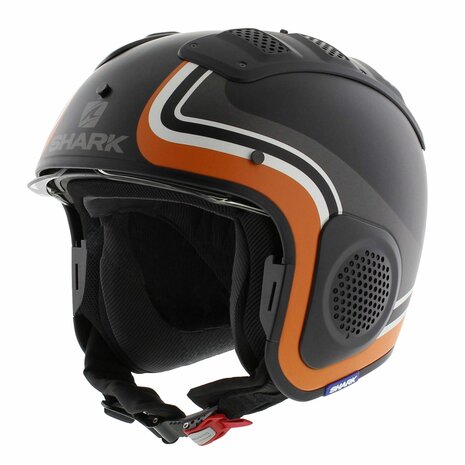 Shark X-Drak Trial Helmet Hister matt black orange KAO - Size XS