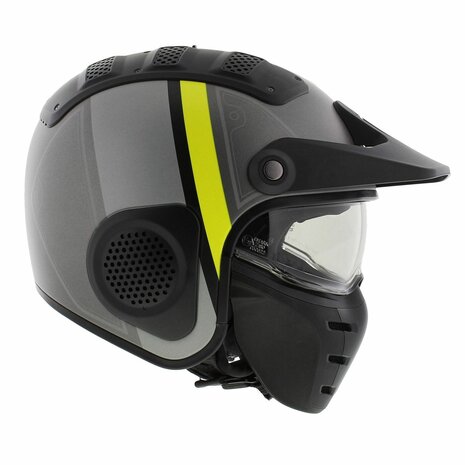 Shark X-Drak Trial Helmet Terrence matt anthracite yellow AAY - Size XS