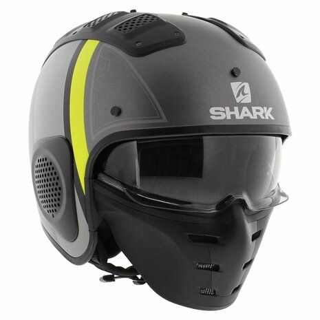 Shark X-Drak Trial Helmet Terrence matt anthracite yellow AAY - Size XS