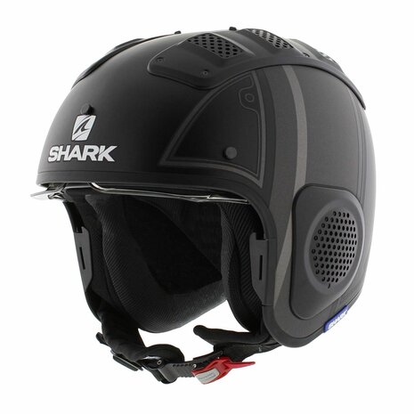 Shark X-Drak Trial Helmet Terrence matt black anthracite silver KAS - Size XS