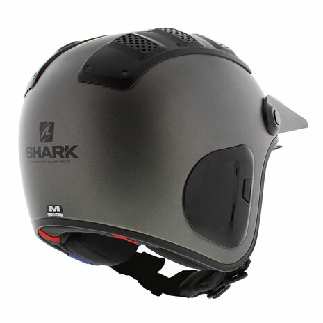 Shark X-Drak 2 blank matt anthracite AMA trial helmet - Size XS