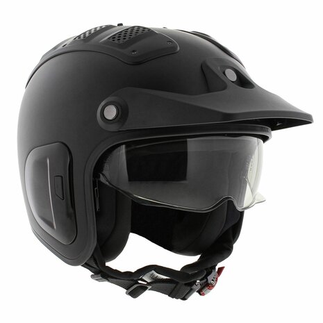 Shark X Drak 2 blank matt black KMA trial helmet Helmetdiscounter