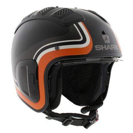 Shark X-Drak 2 Trial Helmet Hister matt black anthracite orange KAO - Size XS