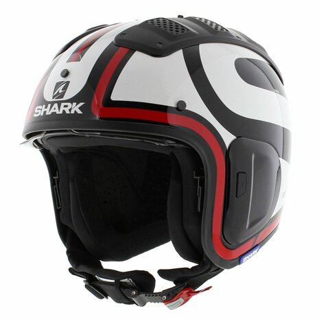 Red black and white motorcycle helmets new arrivals
