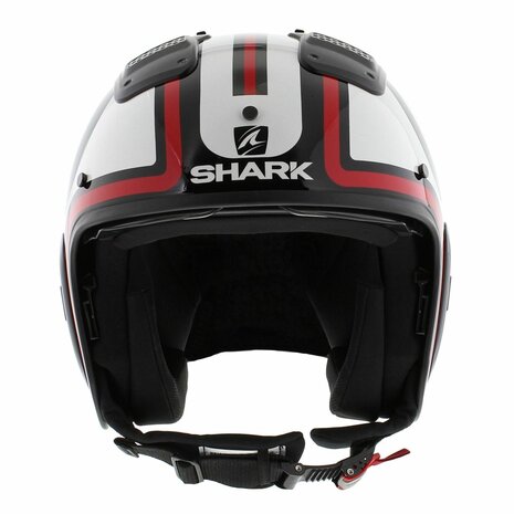Shark X-Drak 2 Trial Helmet Thrust-R gloss black white red KWR