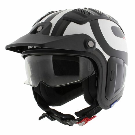Shark X Drak 2 Trial Helmet Thrust R matt black white anthracite