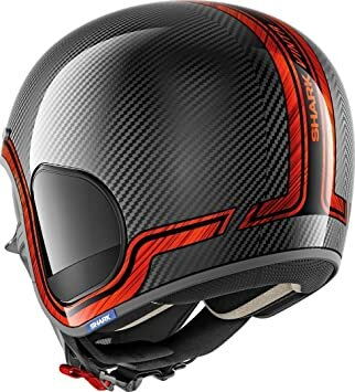 Shark S-Drak Carbon Helmet Vinta gloss carbon black orange DUO