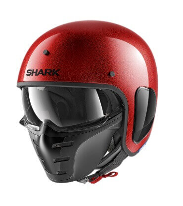 Shark S-Drak helmet blank gloss glitter red RRX - Size M