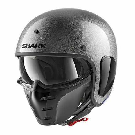 Shark S-Drak helmet blank gloss glitter silver SSX