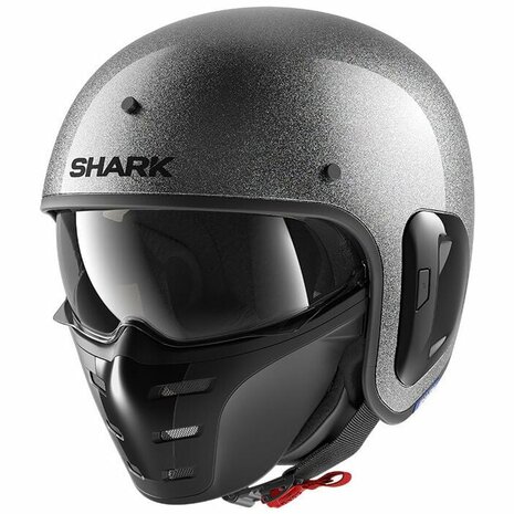 Shark S-Drak 2 helmet gloss glitter silver SSX