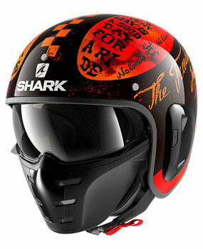 Shark S-Drak 2 Helmet Tripp In gloss black orange KOO