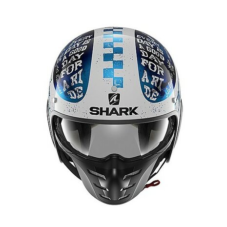 Shark S-Drak 2 Helmet Tripp In gloss white blue red WBR - Size XS