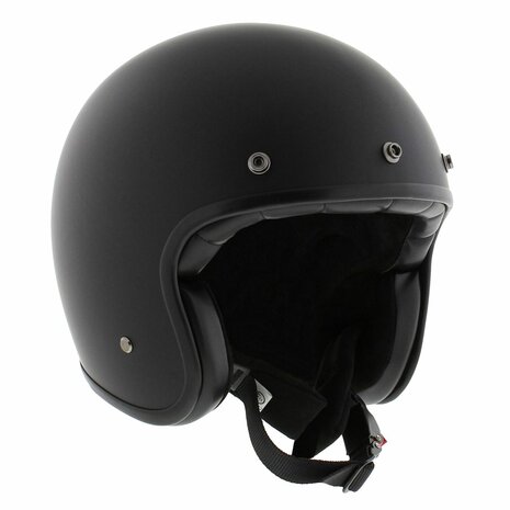 Vito Grande big size open face helmet matt black Motorcycle scooter Helmetdiscounter