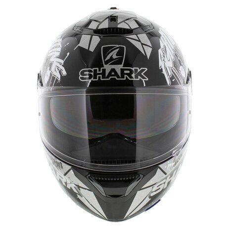 Shark Spartan 1.2 Lorenzo Catalunya GP- Black White Silver