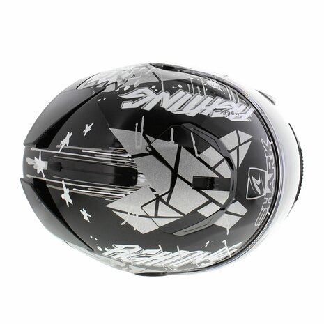 Shark Spartan 1.2 Lorenzo Catalunya GP- Black White Silver - Size S - Motorcycle Full Face Helmet