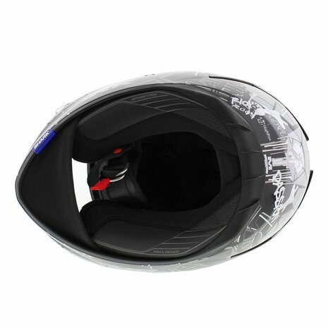 Shark Spartan 1.2 Lorenzo Catalunya GP- Black White Silver - Size S - Motorcycle Full Face Helmet