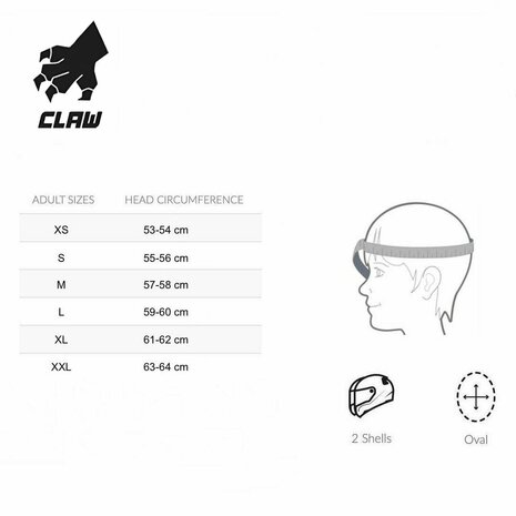 Claw Jordan fullface helmet matt black