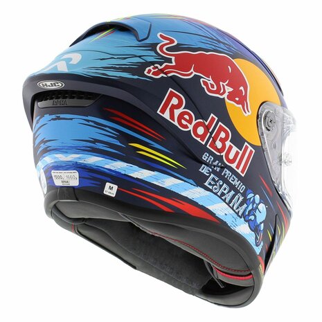 HJC RPHA 1 Jerez Red Bull Replica Motorcycle Helmet - Size XL