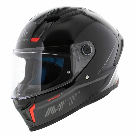 MT Stinger 2 fullface helmet gloss black - Helmetdiscounter