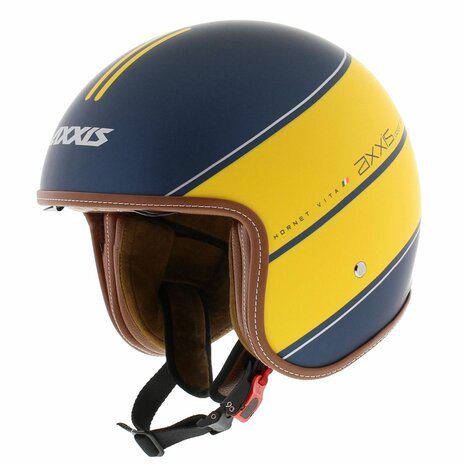 Axxis-Hornet-SV-jethelm-Vita-mat-geel-blauw-linkerkant-open