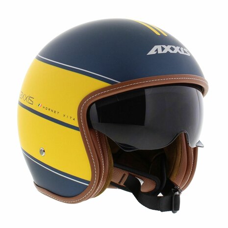 Axxis-Hornet-SV-jethelm-Vita-mat-geel-blauw-rechtsvoor