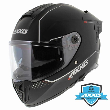 Axxis-Hawk-SV-Evo-Integraal-helm-solid-mat-zwart