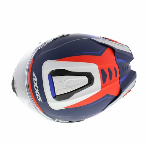 Axxis-Hawk-SV-Evo-Integraal-helm-Daytona-mat-blauw-bovenkant