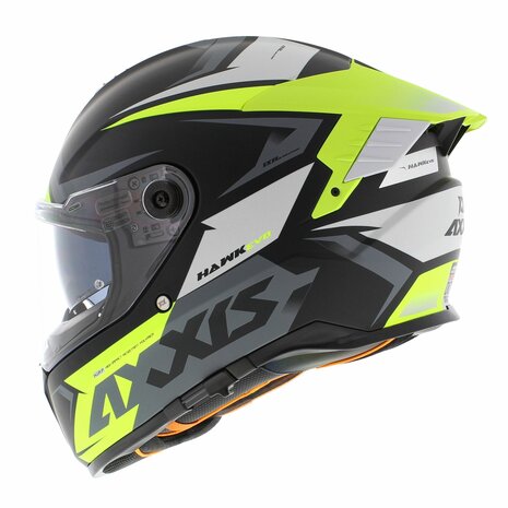 Axxis-Hawk-SV-Evo-Integraal-helm-Ixil-mat-zwart-fluor-geel-linker-achterkant