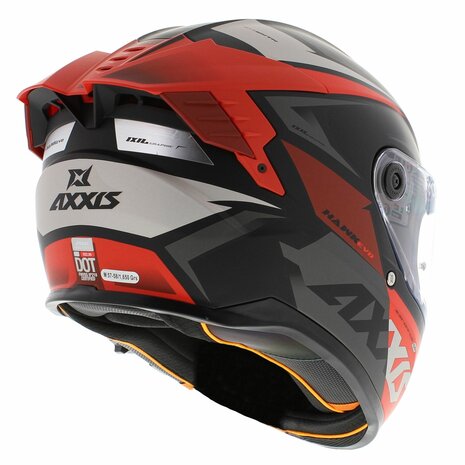 Axxis-Hawk-SV-Evo-Integraal-helm-Ixil-mat-zwart-rood-rechter-achterkant
