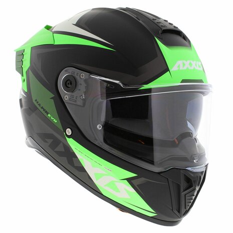 Axxis-Hawk-SV-Evo-Integraal-helm-Ixil-mat-zwart-groen-rechter-voorkant