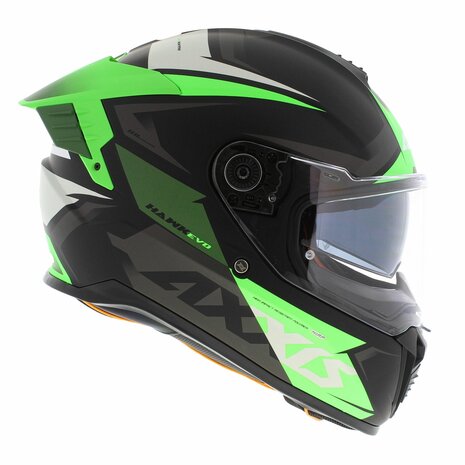 Axxis-Hawk-SV-Evo-Integraal-helm-Ixil-mat-zwart-groen-rechter-zijkant