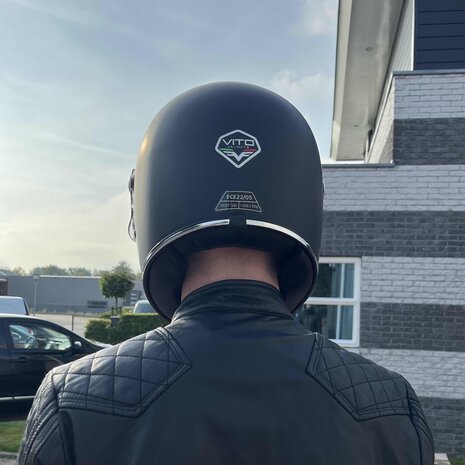 Vito Vintage full face helmet matt black