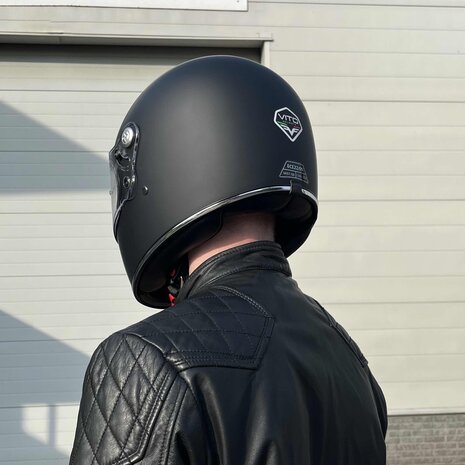 Vito Vintage full face helmet matt black