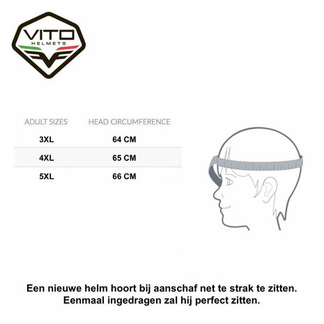 Vito Grande (big size) fullface helmet matt black
