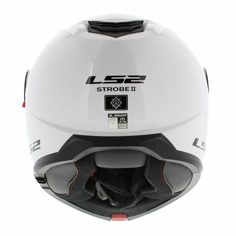 LS2 FF908 Strobe II helmet solid gloss white