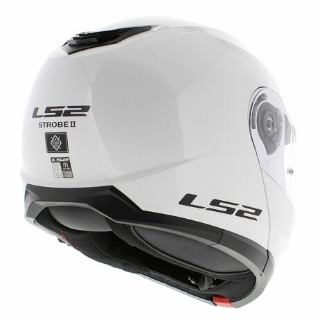 LS2 FF908 Strobe II helmet solid gloss white