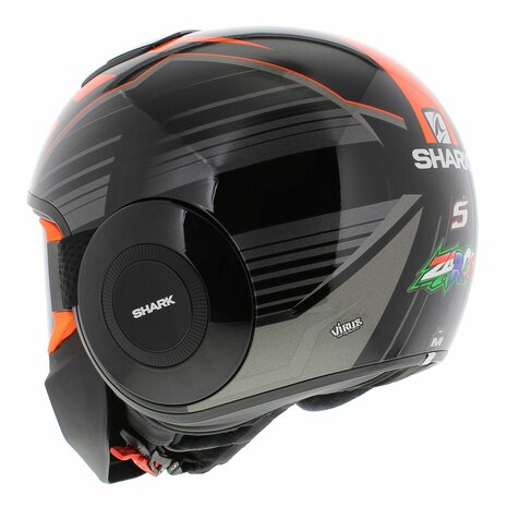 Shark Street Drak Zarco Malaysia GP gloss black Orange - Size XS