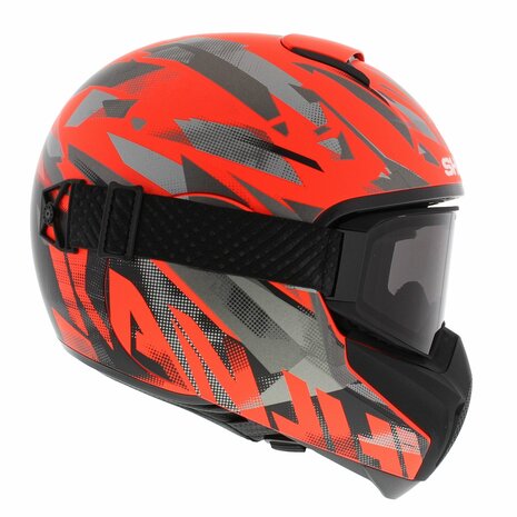Shark Vancore 2 Kanhji matt black fluo orange Helmetdiscounter
