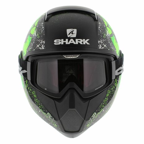 Shark Vancore Motorcycle helmet Ashtan matt black green - Size XS