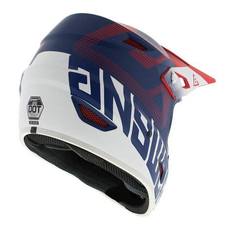 Answer AR1 Junior MX Helmet Bold matt blue red