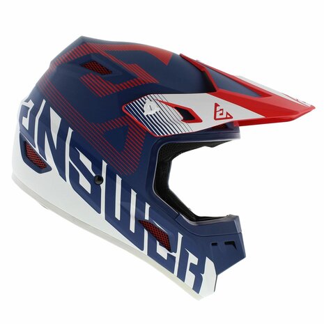 Answer AR1 Junior MX Helmet Bold matt blue red