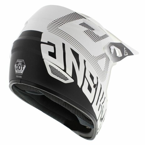 Answer AR1 Junior MX Helmet Bold matt white black