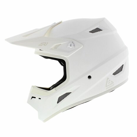 Answer AR1 Junior MX Helmet Solid matt white Helmetdiscounter