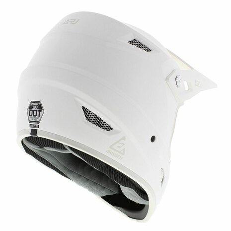 Answer AR1 Junior MX Helmet Solid matt white - Youth L (51-52cm)