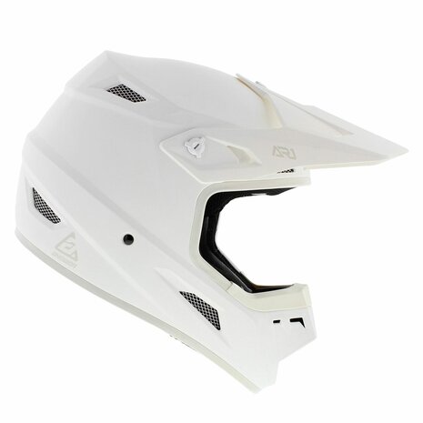 Answer AR1 Junior MX Helmet Solid matt white - Youth L (51-52cm)