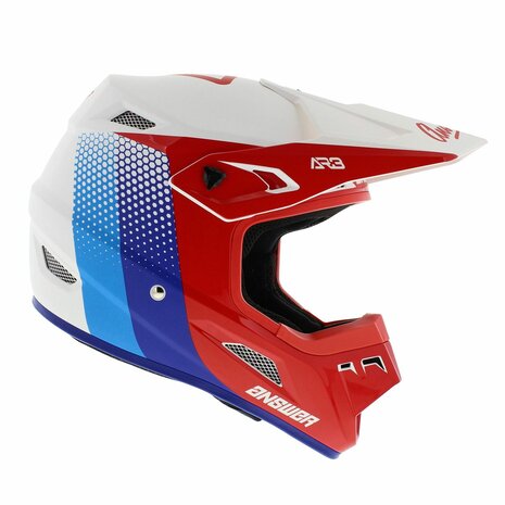 Answer AR3 MX helmet Pace blue white red - Size L