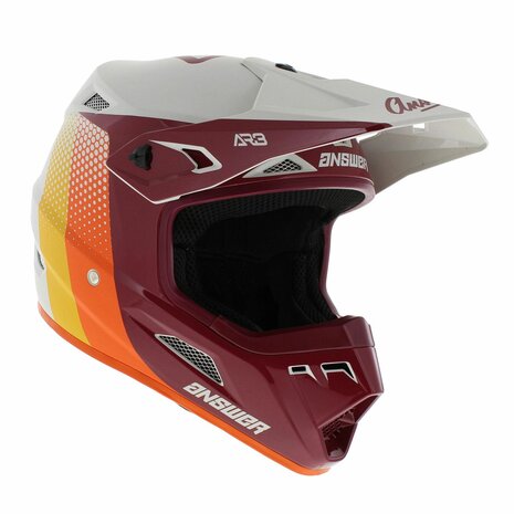Answer AR3 MX helmet Pace red white orange - Size L