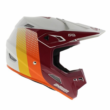 Answer AR3 MX helmet Pace red white orange - Size L